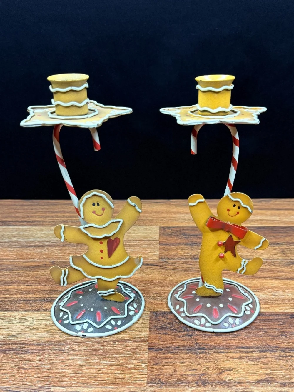 Gingerbread Candle Holders and Gingerbread “Holiday Kitchen” Sign